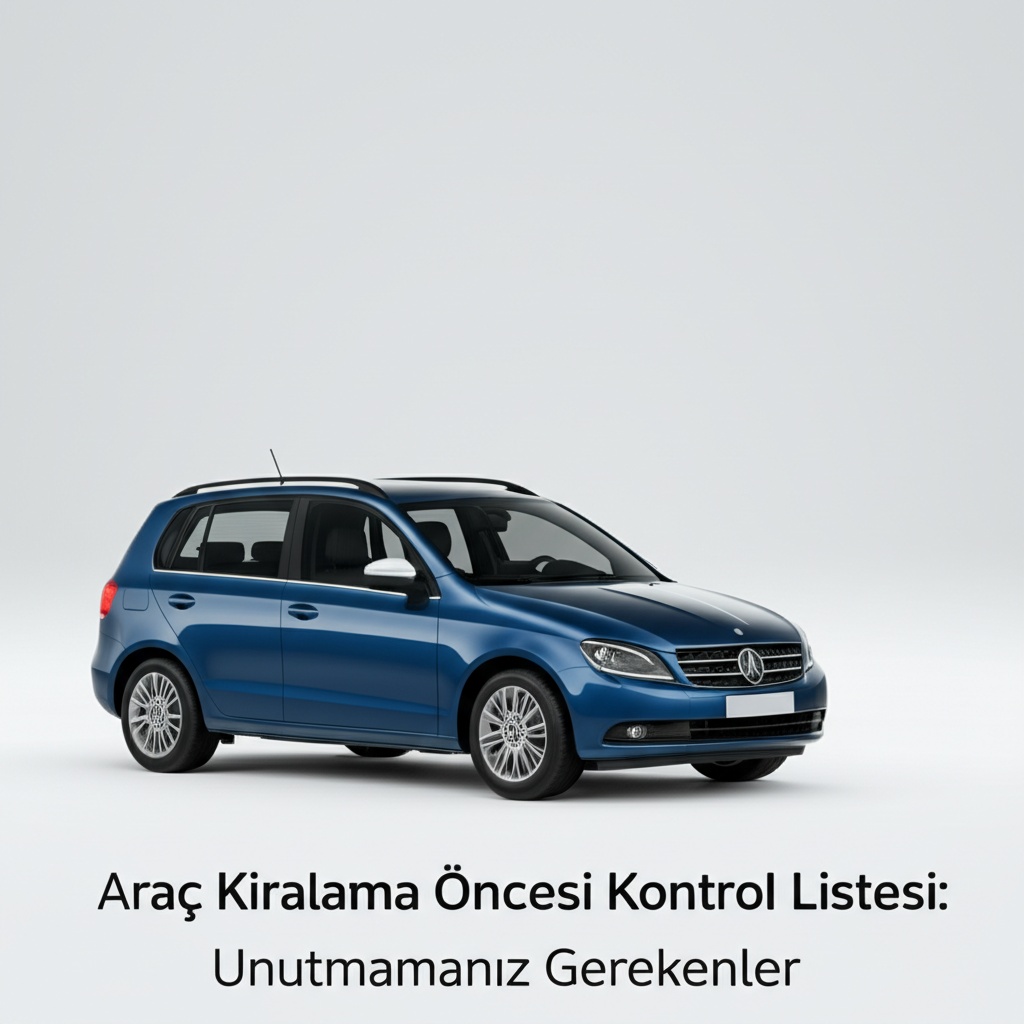 Araç Kiralama Öncesi Kontrol Listesi: Unutmamanız Gerekenler