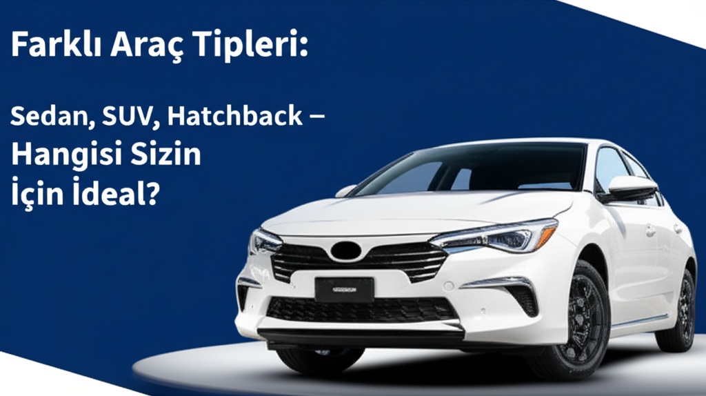 Farklı Araç Tipleri: Sedan, SUV, Hatchback – Hangisi Sizin İçin İdeal?