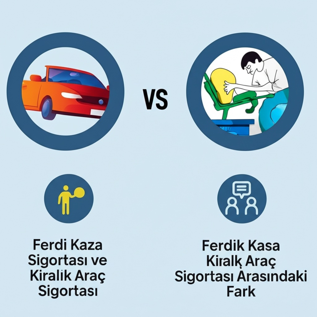 Ferdi Kaza Sigortası ve Kiralık Araç Sigortası Arasındaki Fark