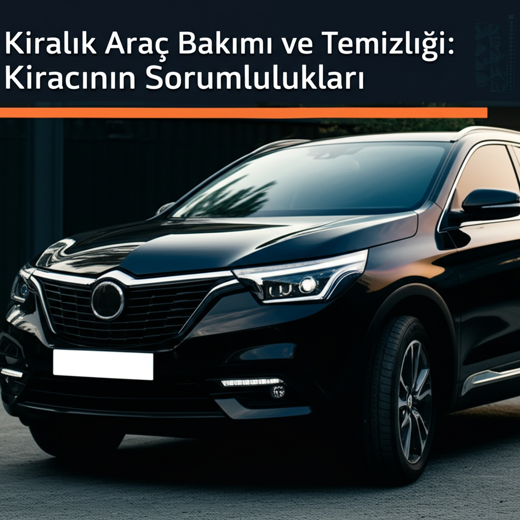 Kiralık Araç Bakımı ve Temizliği: Kiracının Sorumlulukları
