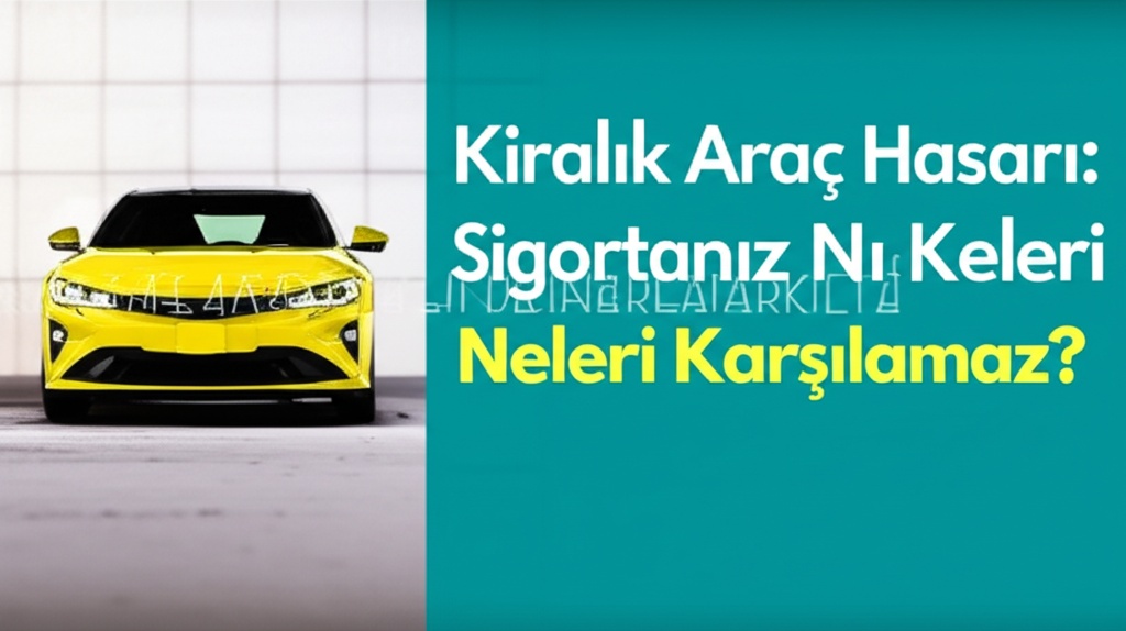 Kiralık Araç Hasarı: Sigortanız Neleri Karşılar, Neleri Karşılamaz?