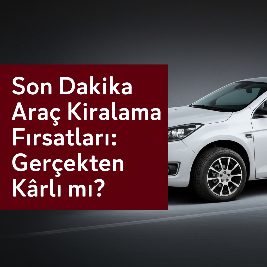 Son Dakika Araç Kiralama Fırsatları: Gerçekten Kârlı mı?