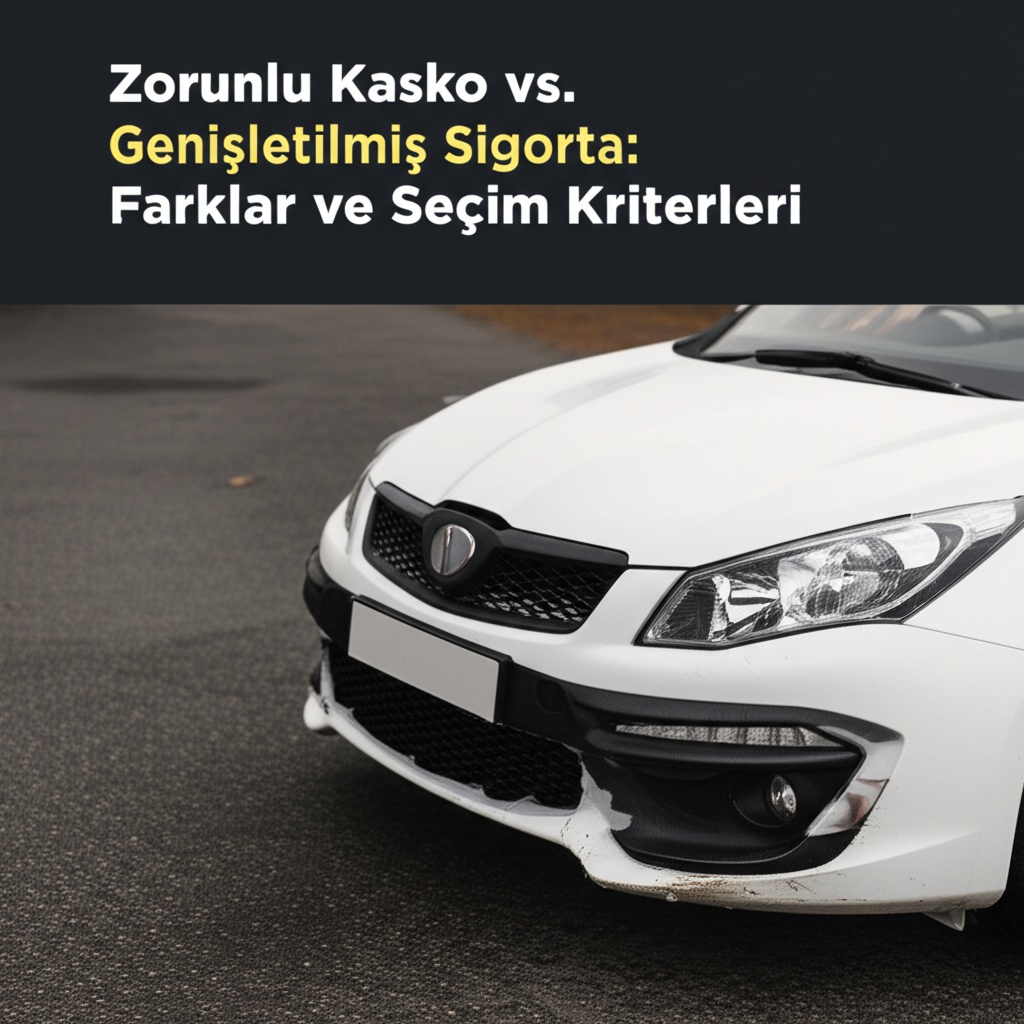 Zorunlu Kasko vs. Genişletilmiş Sigorta: Farklar ve Seçim Kriterleri